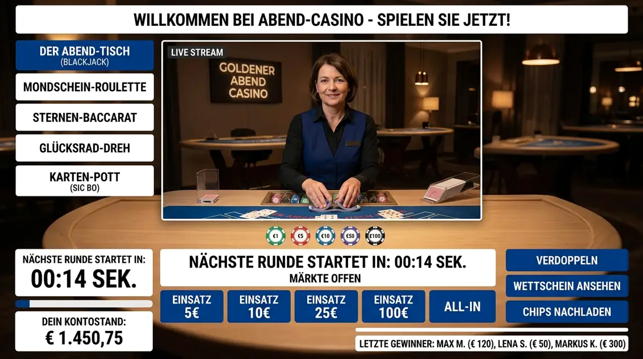 Live-Casino im Angebot von Freshbet